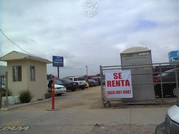 Bien ubicado terreno en renta .zona rio