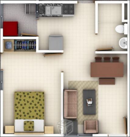 Departamento en p.b de 1 rec acatitla d.f. unico