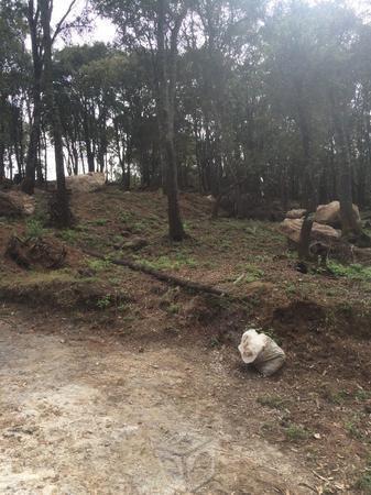 Aterreno en el bosque con exelente vista