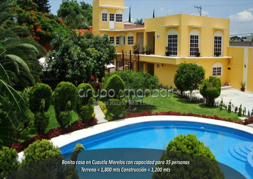 Bonita casa en Cuautla, 35 Pers. Caldera. FS24